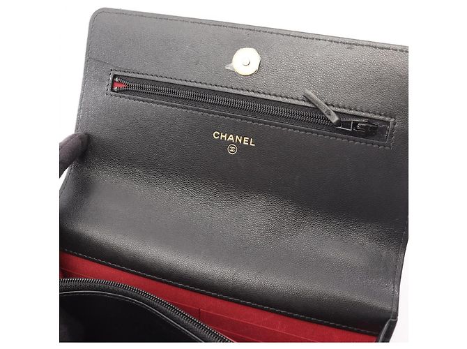 Borsa a tracolla Chanel 19 Dixneuf in pelle di agnello Nero - vista 6