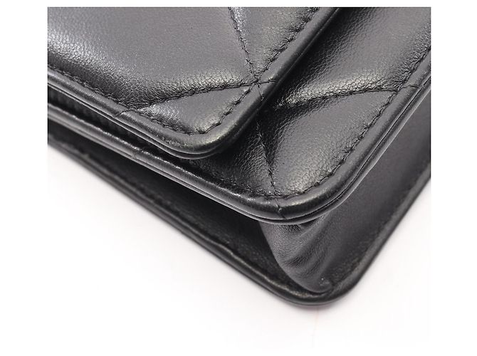 Borsa a tracolla Chanel 19 Dixneuf in pelle di agnello Nero - vista 7