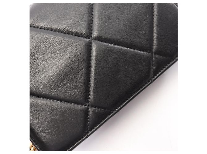 Borsa a tracolla Chanel 19 Dixneuf in pelle di agnello Nero - vista 9