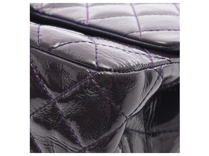 Borsa a Spalla Chanel 2.55 Matelassé Maxi Double Flap Porpora - vista 11