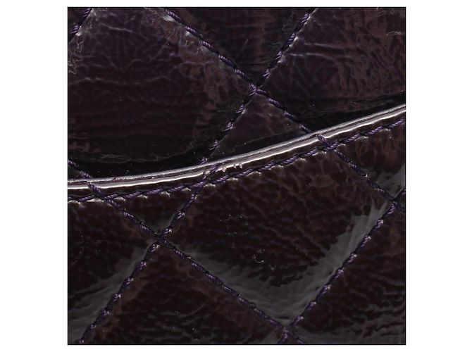 Borsa a Spalla Chanel 2.55 Matelassé Maxi Double Flap Porpora - vista 12