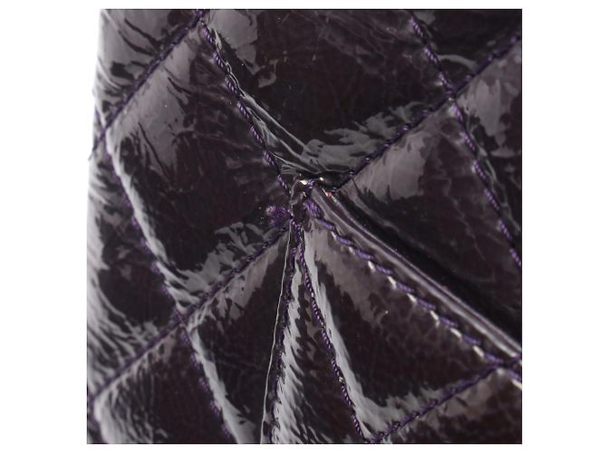 Borsa a Spalla Chanel 2.55 Matelassé Maxi Double Flap Porpora - vista 13