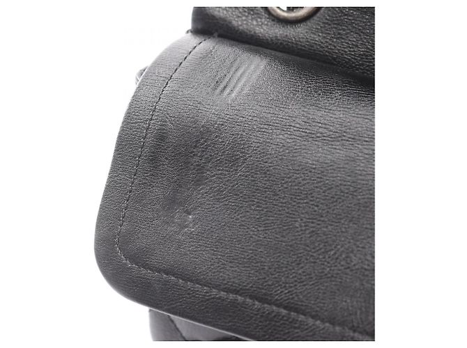 Borsa a tracolla Chanel 2.55 Matelassé Mademoiselle Chain Double Flap Nero - vista 6
