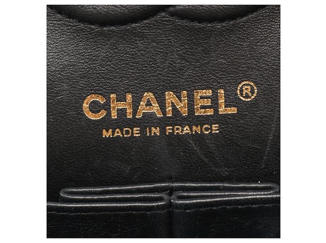 Borsa a tracolla Chanel V-stitch Chevron Double Flap Nero - vista 4