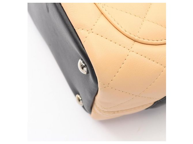 Borsa Tote Chanel Cambon Line Small Nero Beige - vista 10
