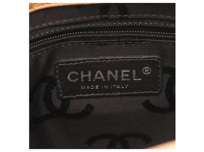 Borsa Tote Chanel Cambon Line Small Nero Beige - vista 4