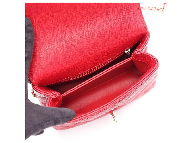 Borsa 2-Way Chanel Coco Handle XXS Top Rosso - vista 3