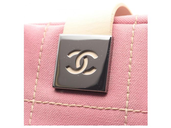 Borsa Chanel Chocolate Bar No. 5 Camellia Rosa Crudo - vista 8