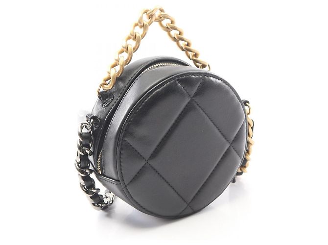 Borsa a tracolla Chanel 19 in agnello trapuntato Nero - vista 2