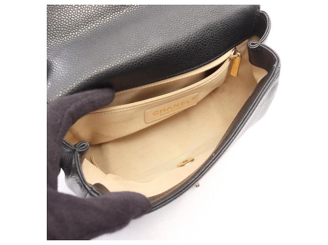 Bolsa Chanel Matelassé Small Flap Top Handle 2-Way Preto - vista 3