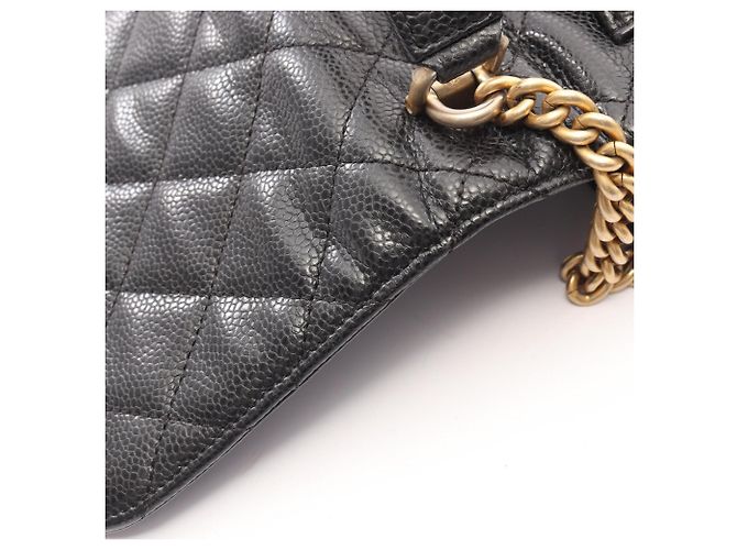 Bolsa Chanel Matelassé Small Flap Top Handle 2-Way Preto - vista 8