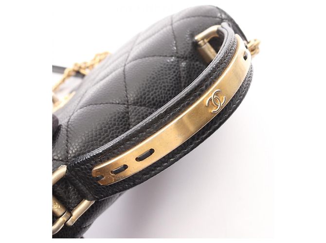 Bolsa Chanel Matelassé Small Flap Top Handle 2-Way Preto - vista 9