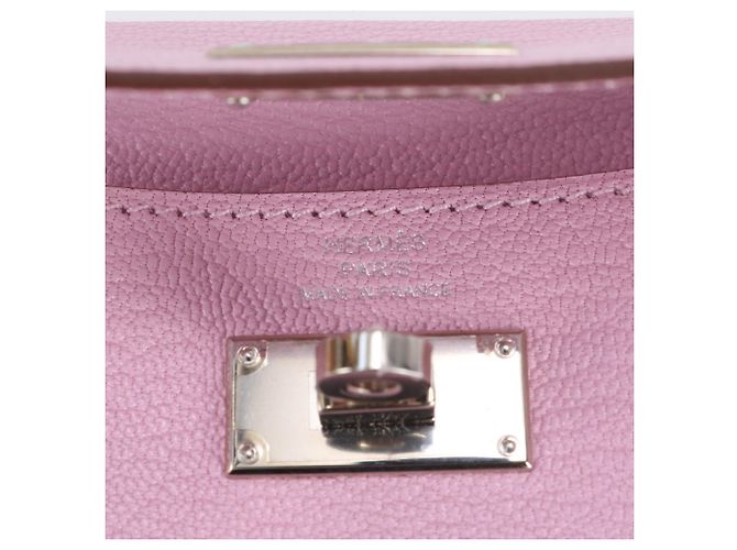 Hermès Cartera de cuero plegable Hermes Kelly Pocket Rosa - vista 6