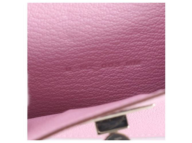 Hermès Cartera de cuero plegable Hermes Kelly Pocket Rosa - vista 7