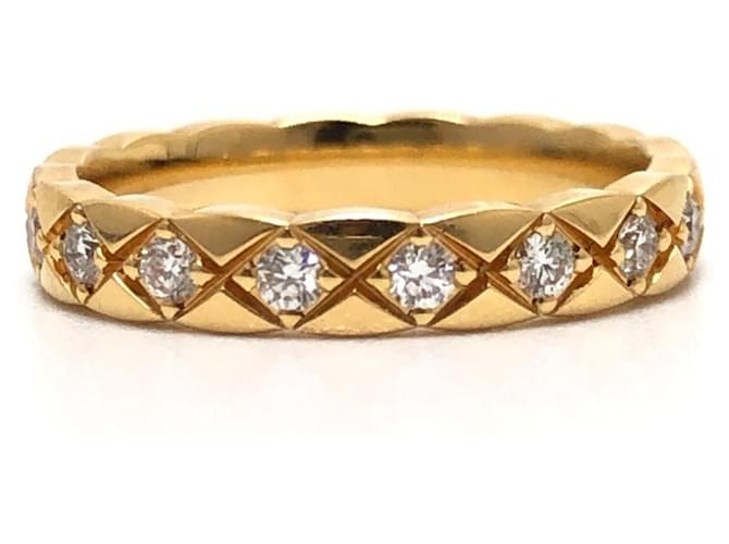 Chanel Coco Crush Mini Model Full Diamond Ring Golden - Ansicht 2