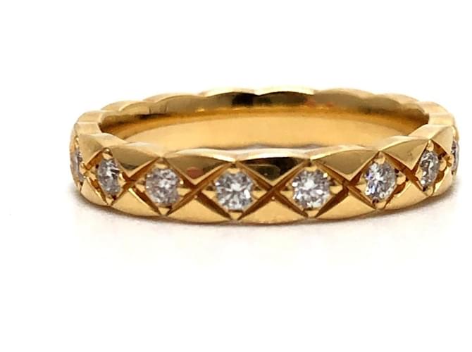 Chanel Coco Crush Mini Model Full Diamond Ring Golden - Ansicht 5
