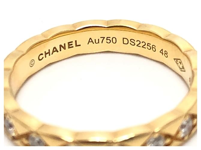 Chanel Coco Crush Mini Model Full Diamond Ring Golden - Ansicht 6