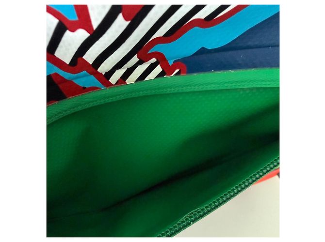 Marc by Marc Jacobs Pochette con Patta Multicolore Nero Bianco Rosso Blu Verde - vista 3