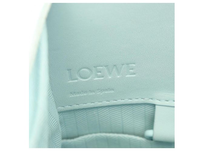 Loewe Hammock Bag - Gebrauchte Lederhandtasche Blau - Ansicht 4