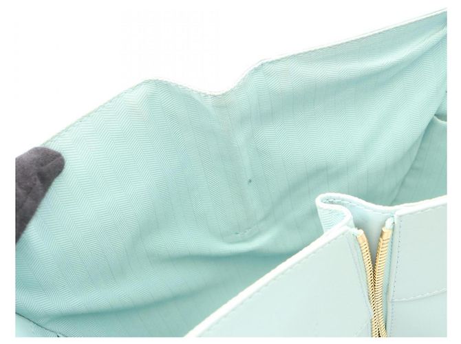 Loewe Hammock Bag - Gebrauchte Lederhandtasche Blau - Ansicht 5