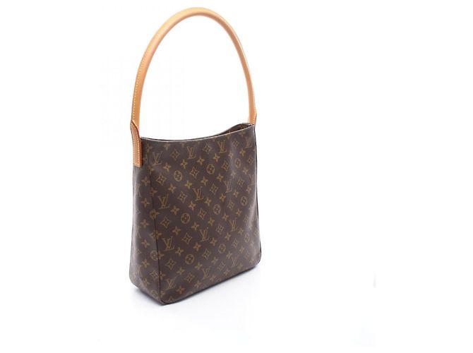 Borsa a Spalla Louis Vuitton Monogram Looping GM Marrone - vista 2