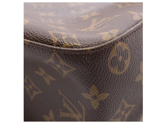 Borsa a Spalla Louis Vuitton Monogram Looping GM Marrone - vista 9