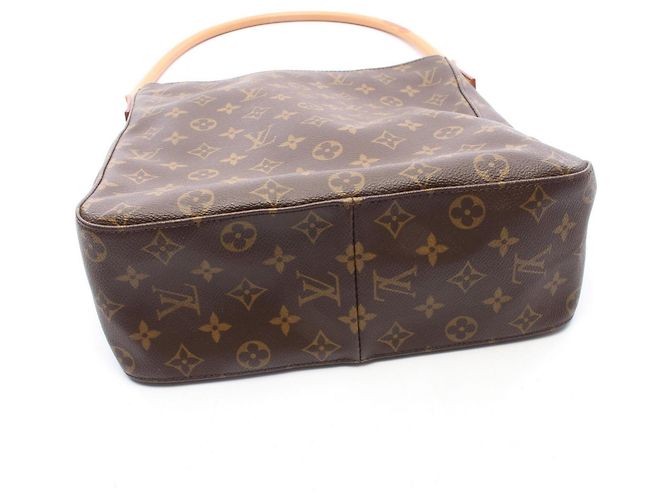 Borsa a Spalla Louis Vuitton Looping GM Marrone - vista 7