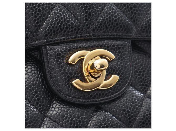 Timeless Borsa a tracolla Chanel Matelassé Double Flap Nero - vista 12