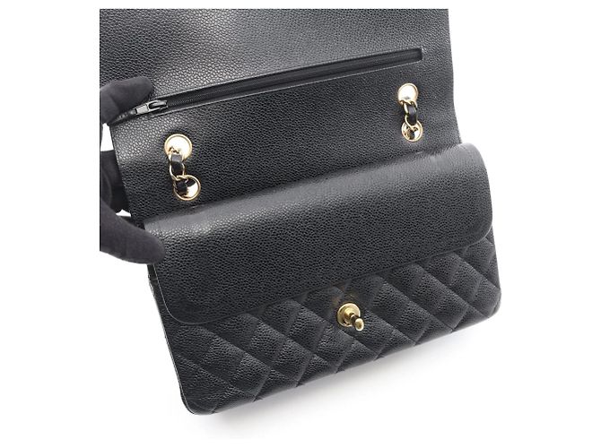 Timeless Borsa a tracolla Chanel Matelassé Double Flap Nero - vista 9