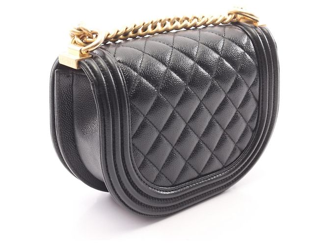 Borsa a Spalla Chanel Boy Small Nero - vista 2