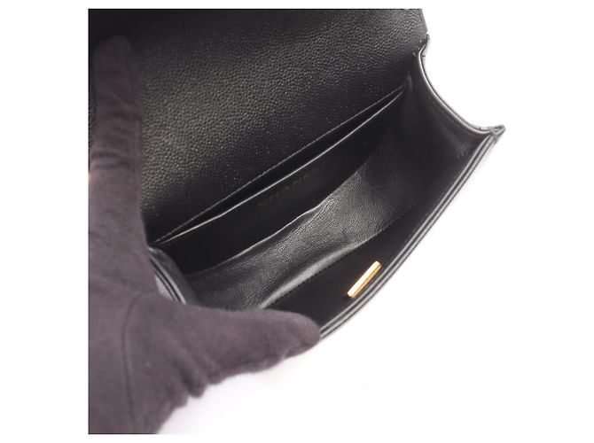 Borsa a Spalla Chanel Boy Small Nero - vista 3