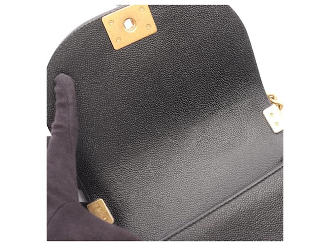 Borsa a Spalla Chanel Boy Small Nero - vista 6