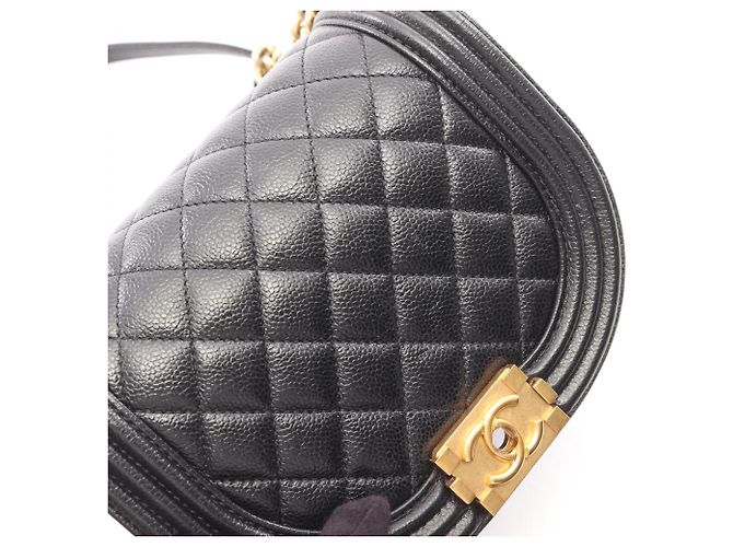 Borsa a Spalla Chanel Boy Small Nero - vista 7