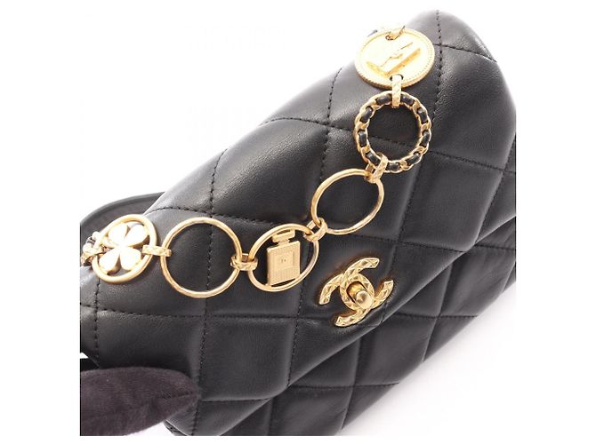 Borsa a tracolla 2-Way Matelassé Chanel Nero - vista 10