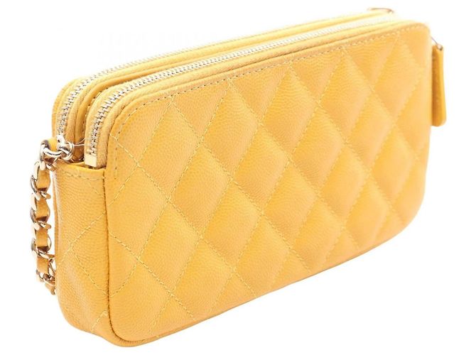 Borsa Chanel Matelassé Gialla Giallo - vista 2