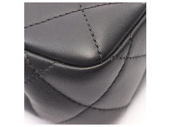 Borsa Chanel Matelassé in pelle di agnello nera Nero - vista 6