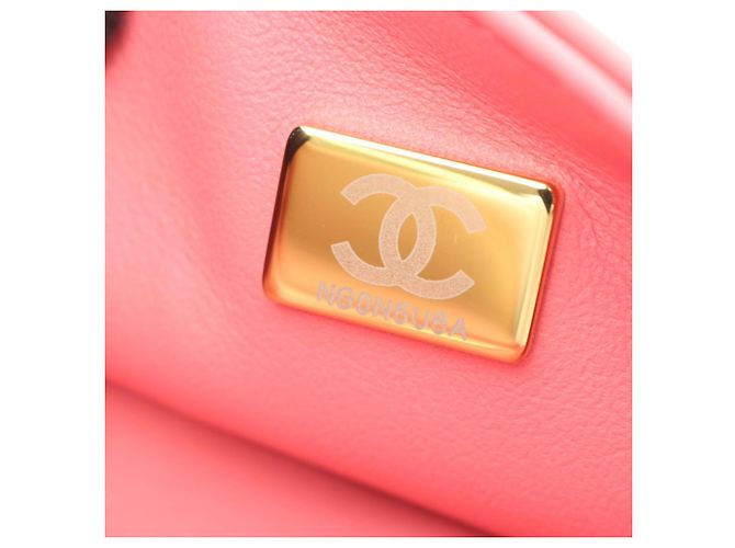 Borsa Chanel Matelassé Top Handle 2-Way Shoulder Bag Rosa - vista 6