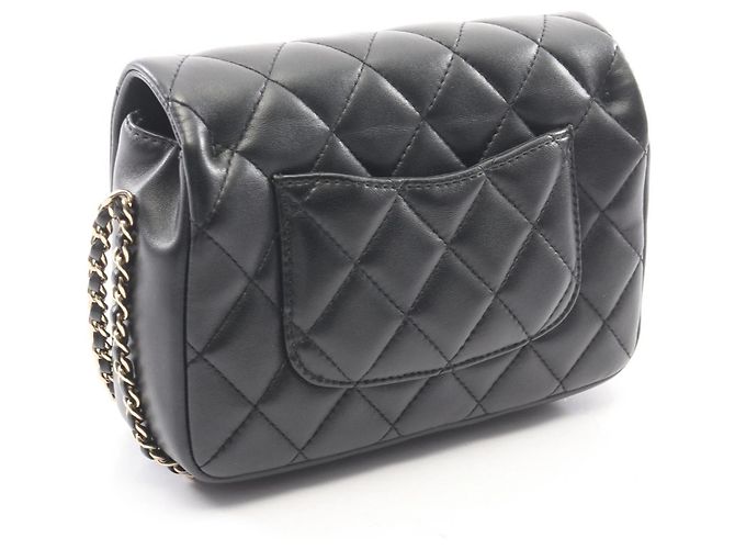 Borsa a Spalla Chanel Matelassé Small Flap Nero - vista 2
