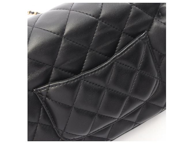 Borsa a Spalla Chanel Matelassé Small Flap Nero - vista 8