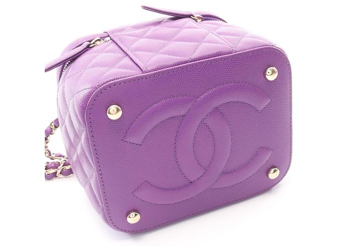 Vanity Beauty Case Matelassé Chanel Porpora - vista 9