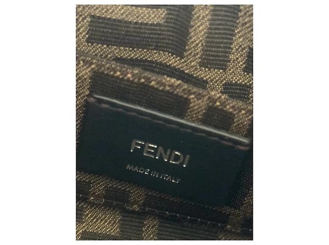 Fendi By The Way Mini Borsa Pelle Bianca Giallo Fluo Bianco - vista 2