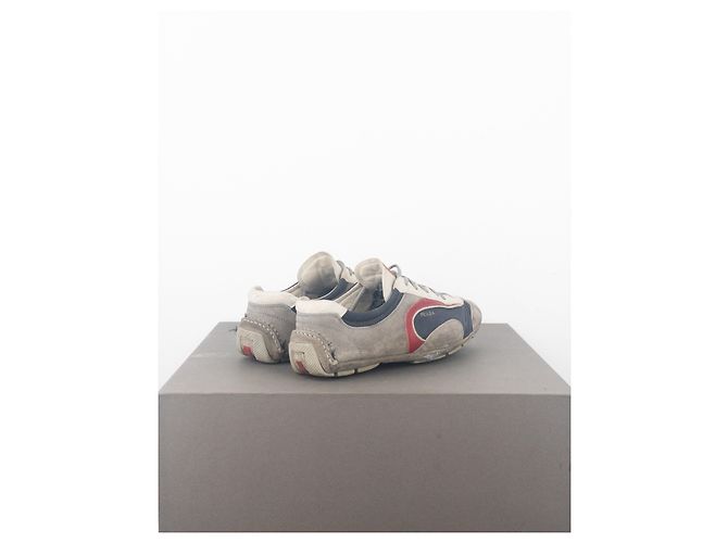 Sneakers Monte Carlo Prada 2000s (5, bianco, blu navy, grigio, rosso) - vista 2