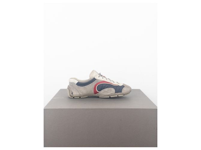 Sneakers Monte Carlo Prada 2000s (5, bianco, blu navy, grigio, rosso) - vista 4