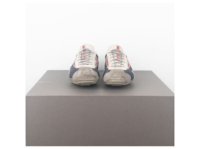 Sneakers Monte Carlo Prada 2000s (5, bianco, blu navy, grigio, rosso) - vista 5