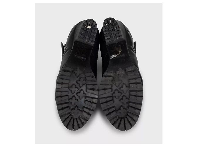Autre Marque Prada Sport Black Leather Ankle Boots Size 37.5 pre-owned - view 5
