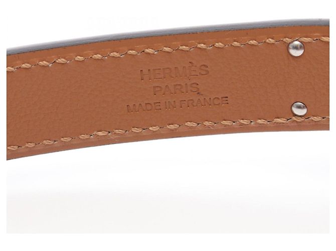 Hermès Hermes Kelly Pocket 18 Gold Belt Braun Silber - Ansicht 4