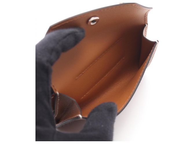 Hermès Hermes Kelly Pocket 18 Gold Belt Braun Silber - Ansicht 7