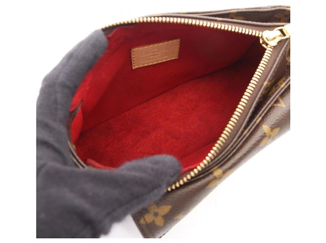 Borsa a Spalla Louis Vuitton Vivacite PM Marrone - vista 3