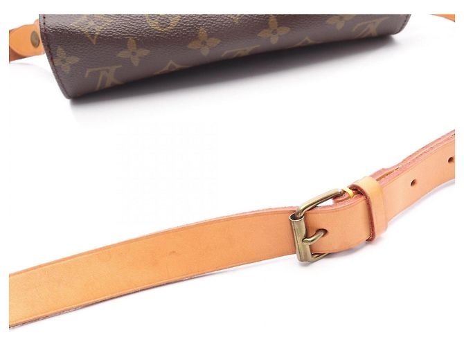 Borsa a Spalla Louis Vuitton Cartouchiere MM Marrone - vista 12