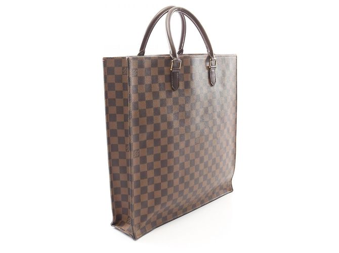 Louis Vuitton Sac Plat Damier Ebene Tote Bag Marrone - vista 2
